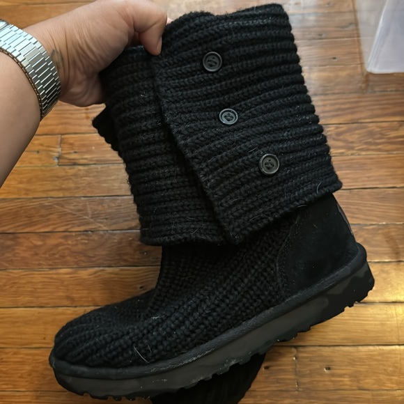 ugg classic cardy boot black - Picture 2 of 4